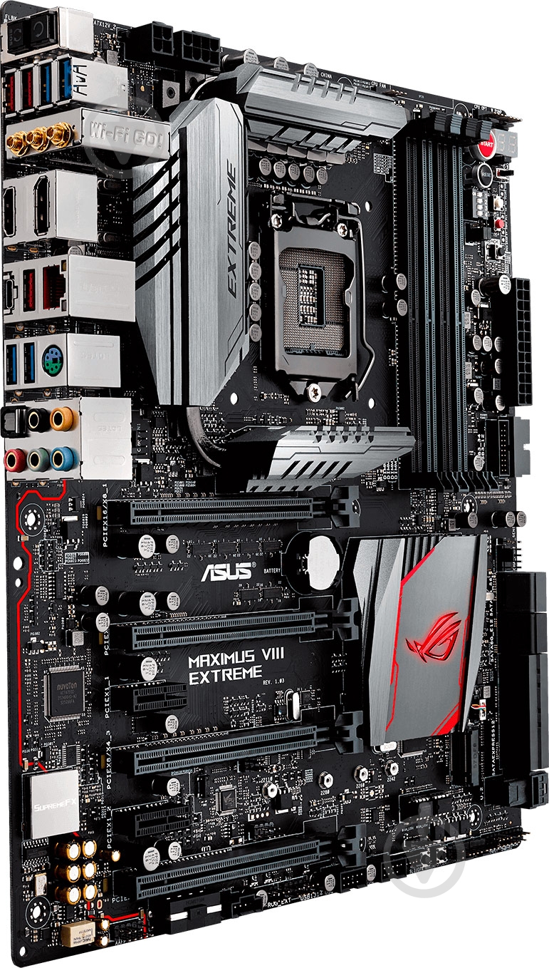 Материнская плата Asus MAXIMUS_VIII_EXTREME (Socket 1151, Intel Z170, E-ATX) - фото 2 Материнская плата Asus MAXIMUS_VIII_EXTREME (Socket 1151, Intel Z170, E-ATX) - фото 2