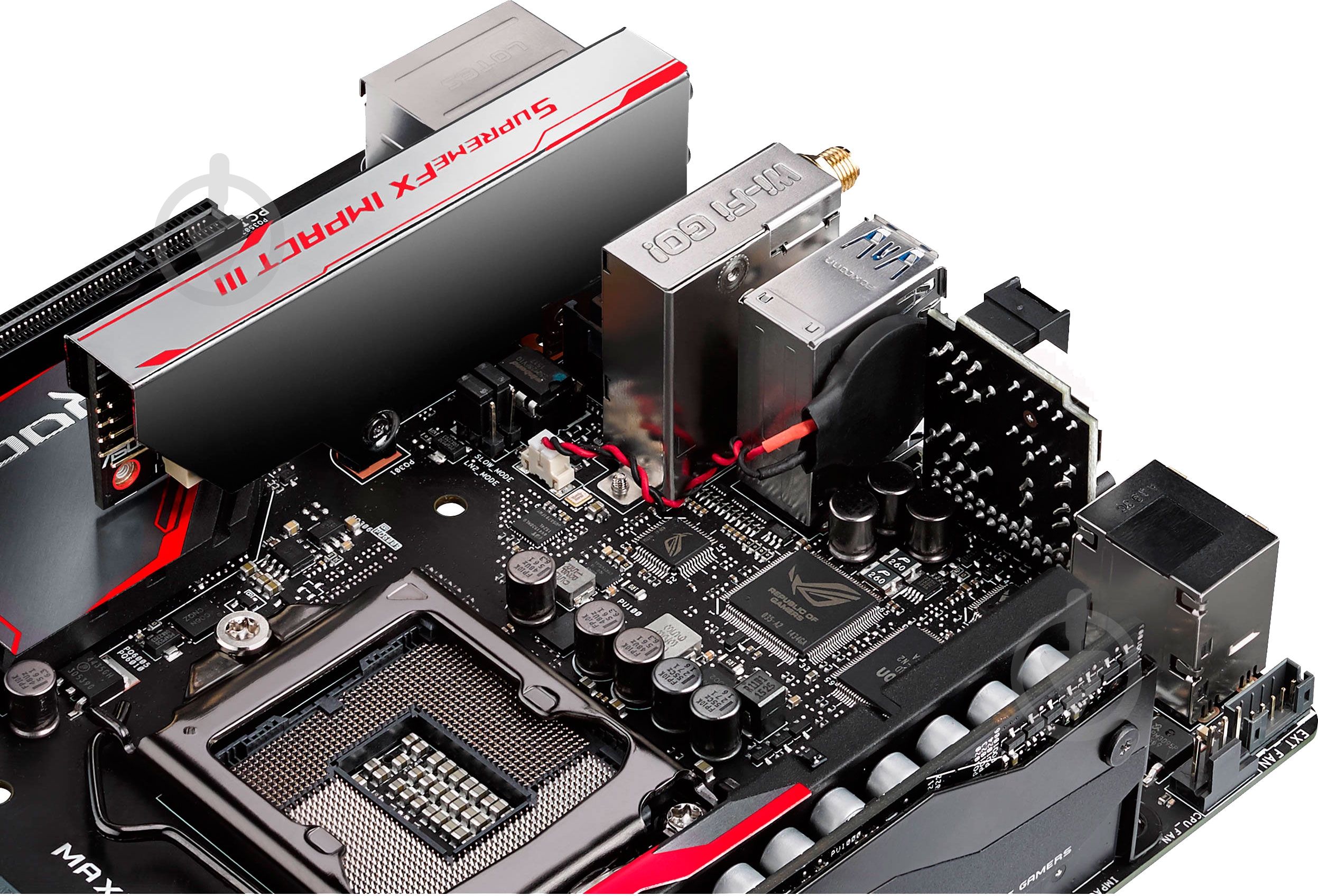 Материнская плата Asus MAXIMUS_VIII_IMPACT (Socket 1151, Intel Z170, mini ITX) - фото 14 Материнская плата Asus MAXIMUS_VIII_IMPACT (Socket 1151, Intel Z170, mini ITX) - фото 14