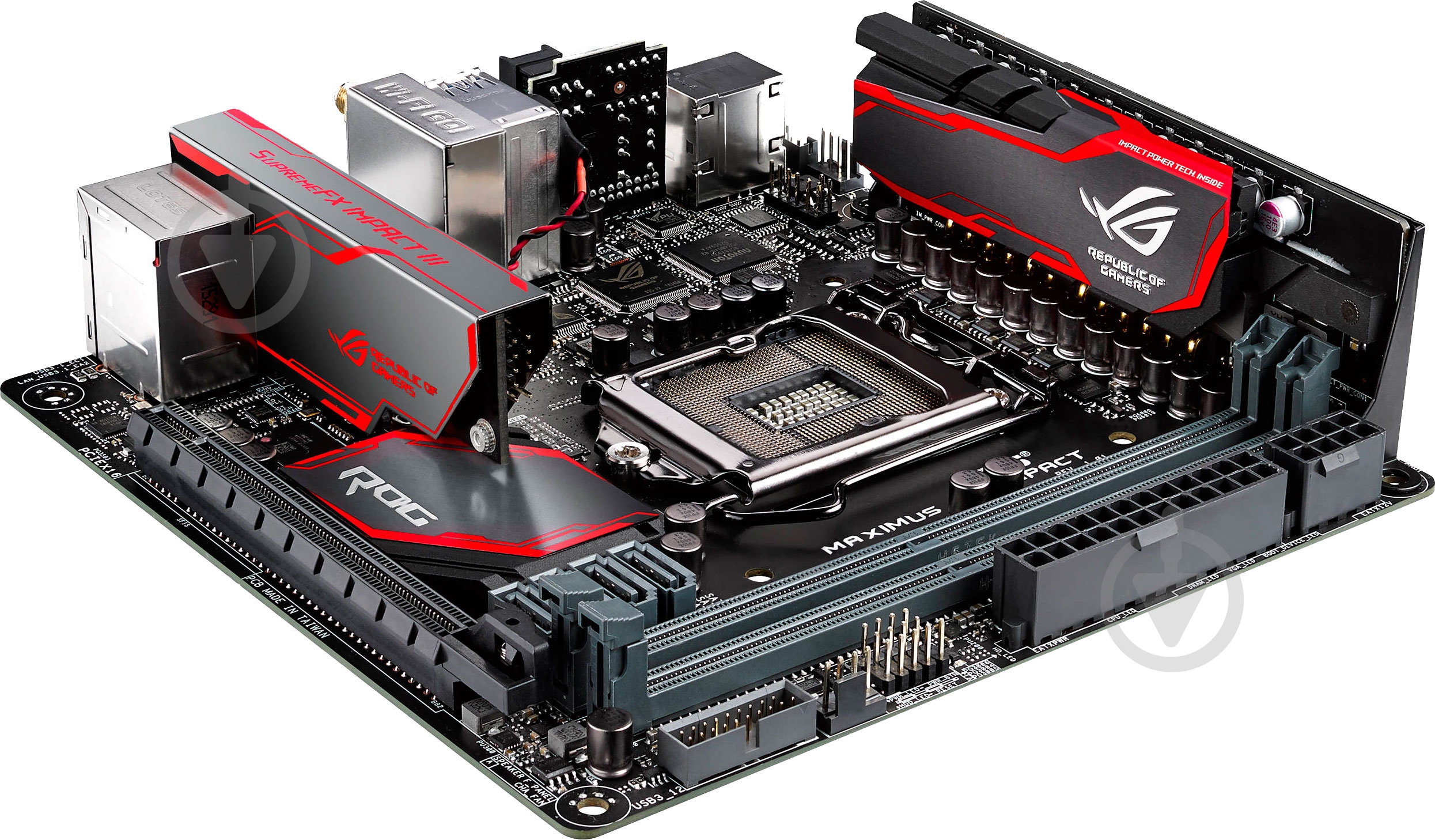 Материнская плата Asus MAXIMUS_VIII_IMPACT (Socket 1151, Intel Z170, mini ITX) - фото 8 Материнская плата Asus MAXIMUS_VIII_IMPACT (Socket 1151, Intel Z170, mini ITX) - фото 8