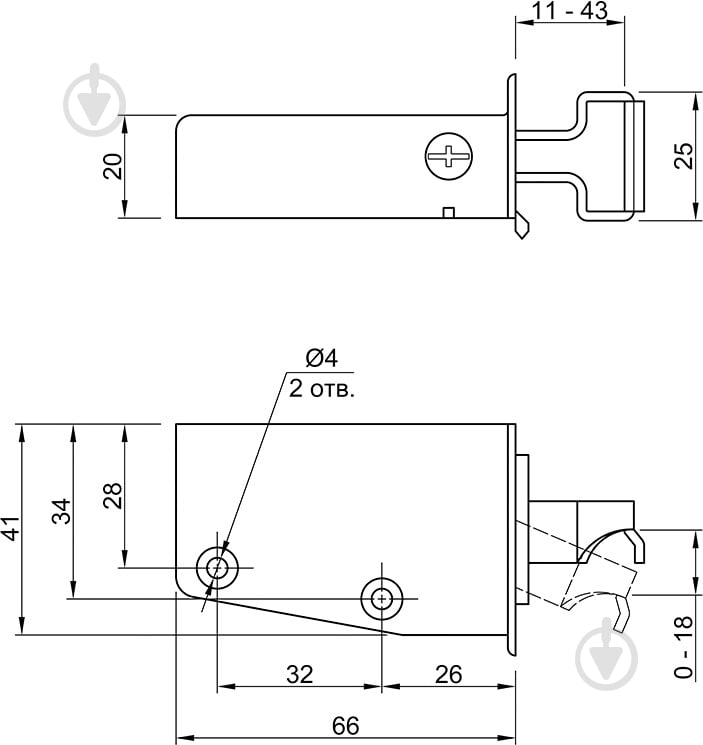 Навес левый серый Muller - фото 2