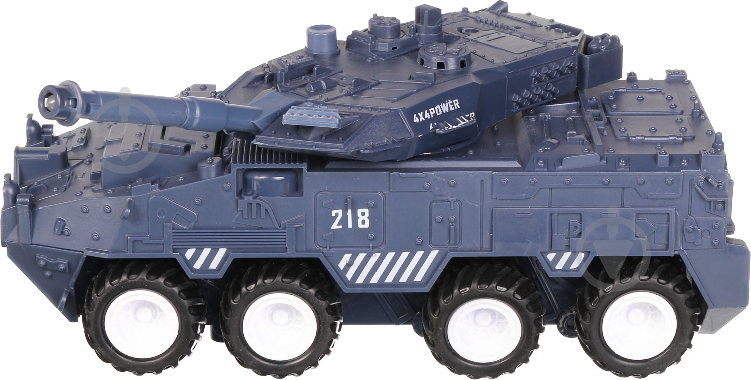 Игрушка Shantou Танк синий 1:28 F106976 - фото 3