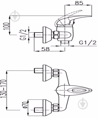 Смеситель для душа KFA Kroma 546-030-00 - фото 4