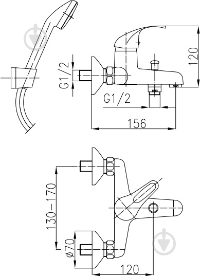 Змішувач для ванни KFA Ecokran 5514-520-00 - фото 6 Змішувач для ванни KFA Ecokran 5514-520-00 - фото 6
