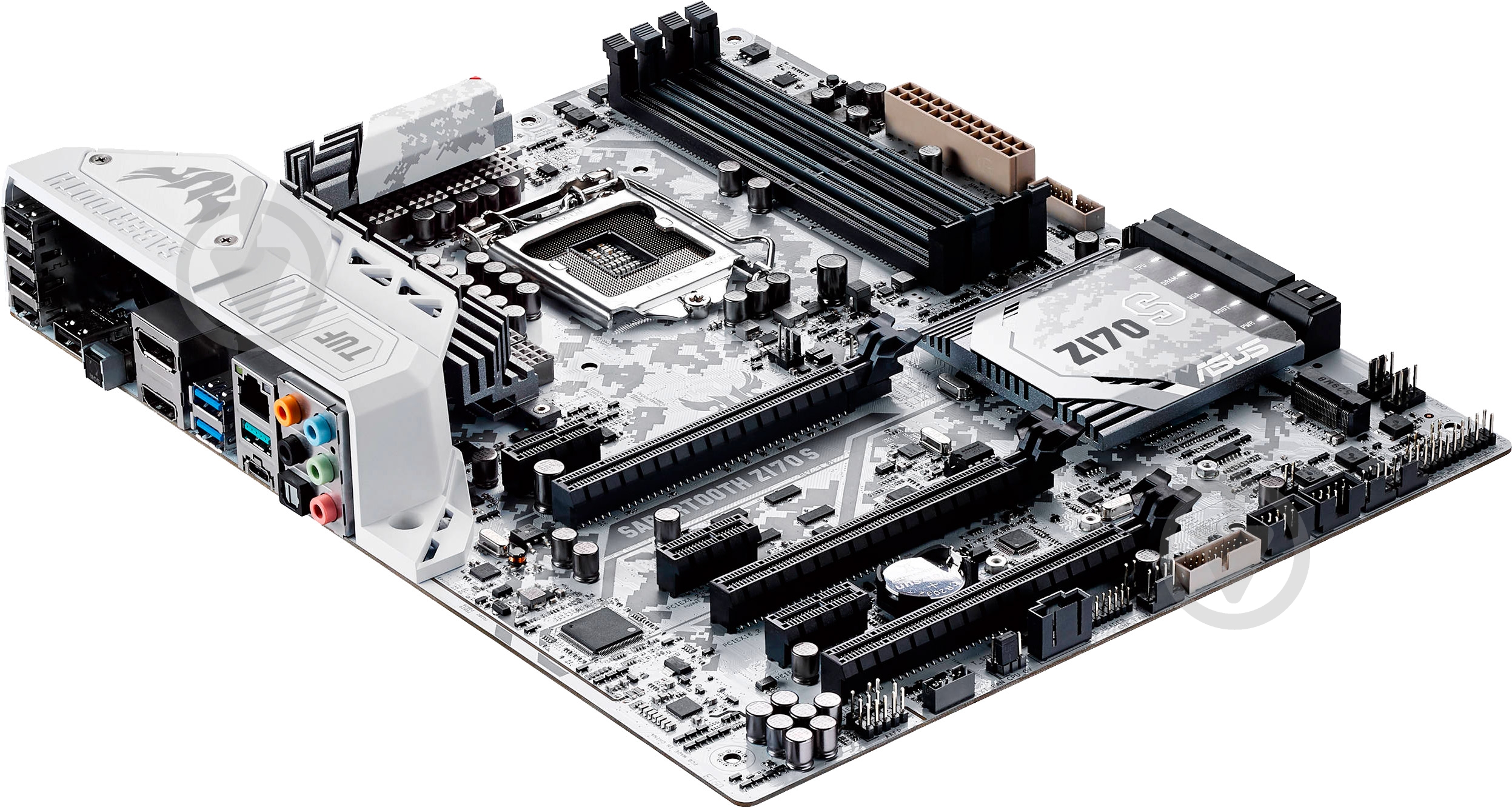 Материнская плата Asus SABERTOOTH_Z170S (Socket 1151, Intel Z170, ATX) - фото 3 Материнская плата Asus SABERTOOTH_Z170S (Socket 1151, Intel Z170, ATX) - фото 3