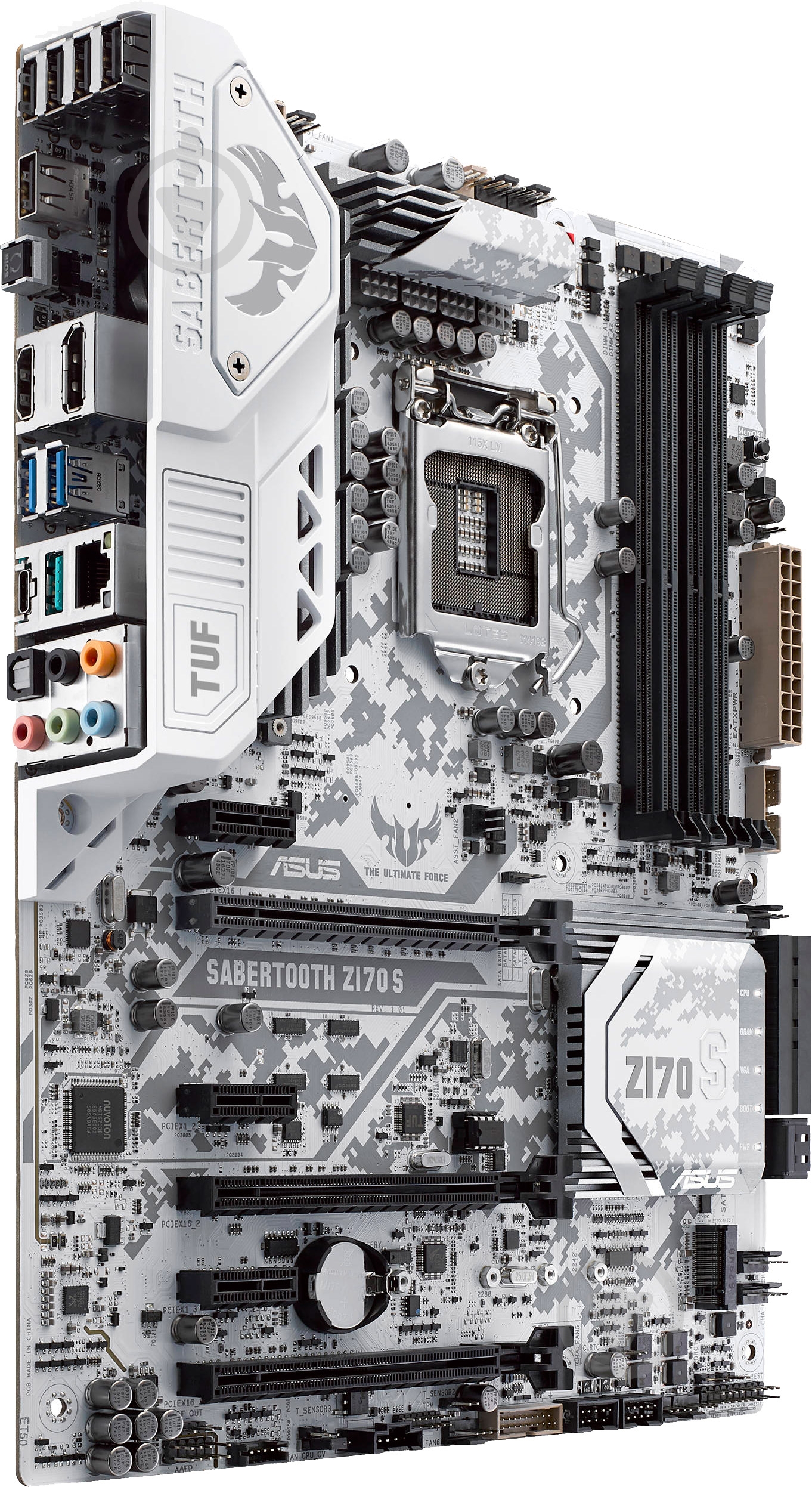 Материнская плата Asus SABERTOOTH_Z170S (Socket 1151, Intel Z170, ATX) - фото 2 Материнская плата Asus SABERTOOTH_Z170S (Socket 1151, Intel Z170, ATX) - фото 2