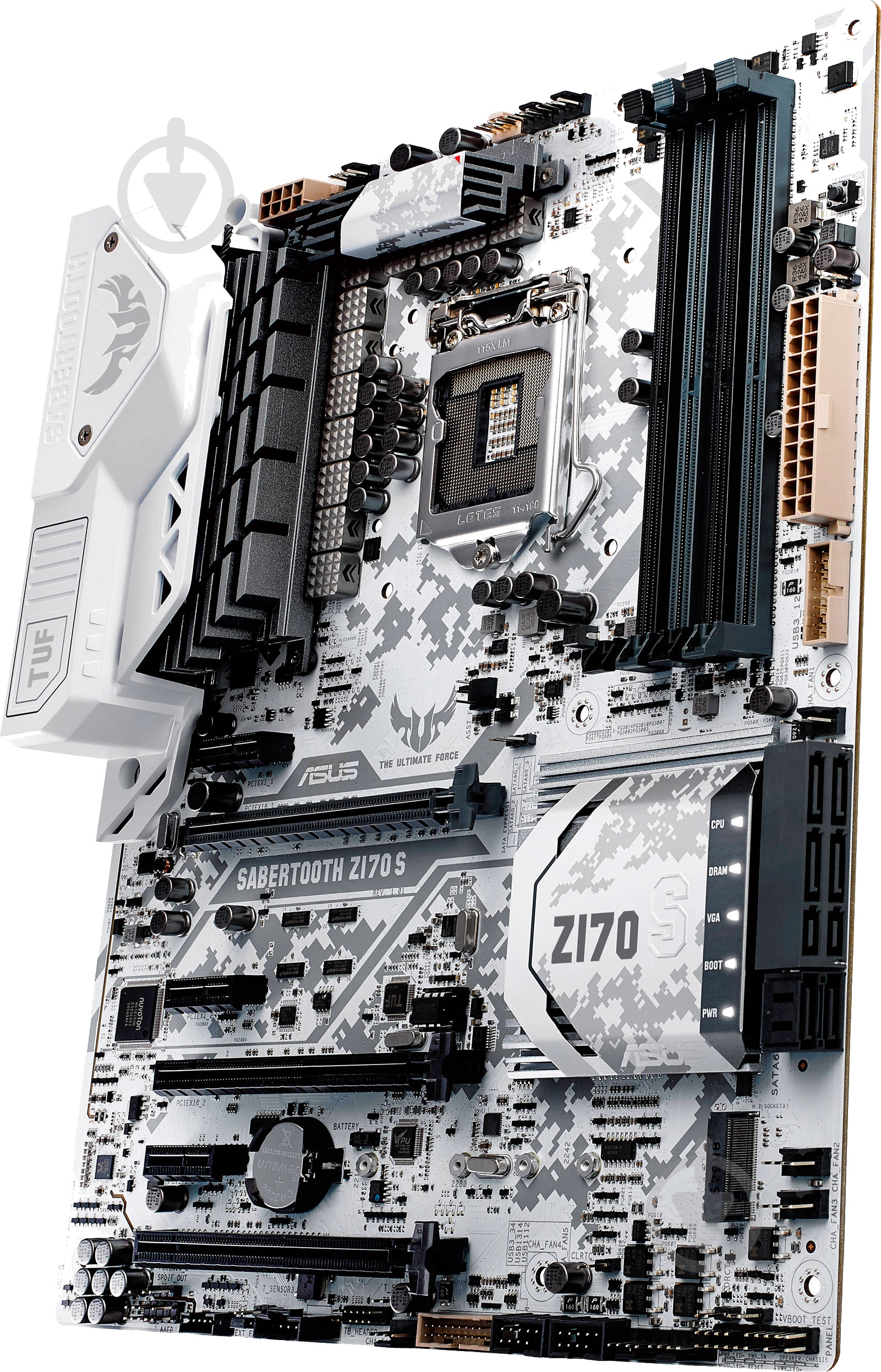 Материнская плата Asus SABERTOOTH_Z170S (Socket 1151, Intel Z170, ATX) - фото 4 Материнская плата Asus SABERTOOTH_Z170S (Socket 1151, Intel Z170, ATX) - фото 4