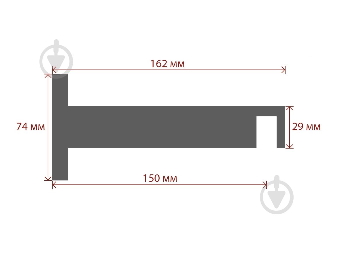 Комплект карниза Quadrum Square line одинарный 15/300 см белый/черный профиль/белое окончание с черными крючками - фото 5 Комплект карниза Quadrum Square line одинарный 15/300 см белый/черный профиль/белое окончание с черными крючками - фото 5