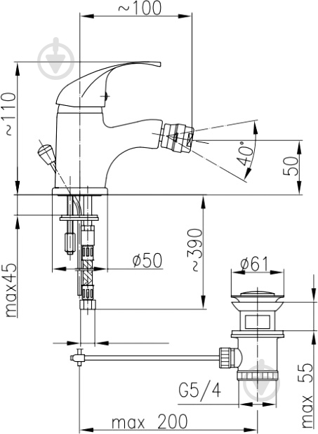 Змішувач для біде KFA Ecokran 5517-024-00 - фото 5