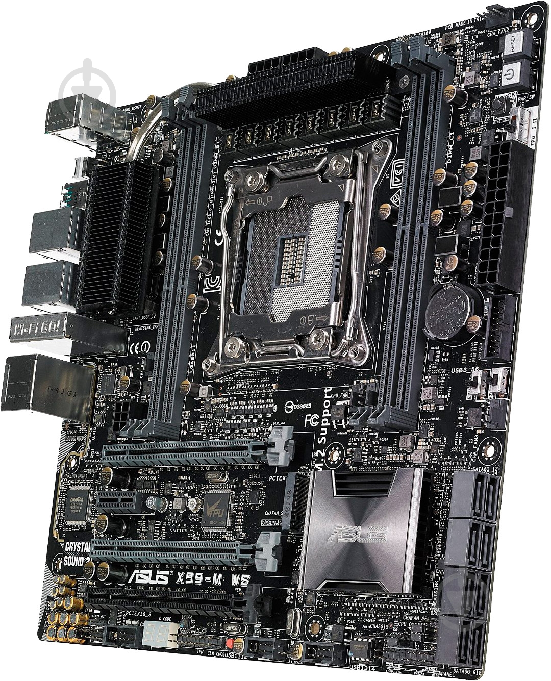 Материнская плата Asus X99-M-WS (Socket 2011-3, Intel X99, mirco ATX) - фото 4 Материнская плата Asus X99-M-WS (Socket 2011-3, Intel X99, mirco ATX) - фото 4