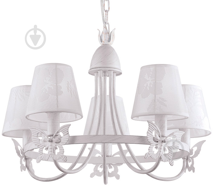 Люстра подвесная LuminArte Bozhur 5x60 Вт E14 белый Bozhur-CL60E14*5WH - фото 2