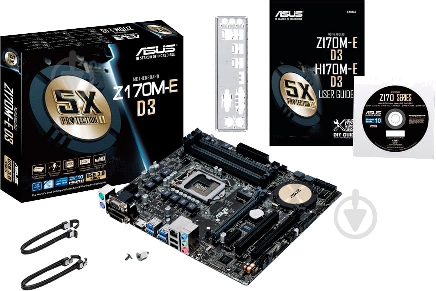 Материнская плата Asus Z170M-E_D3 (Socket 1151, Intel Z170, mirco ATX) - фото 6 Материнская плата Asus Z170M-E_D3 (Socket 1151, Intel Z170, mirco ATX) - фото 6