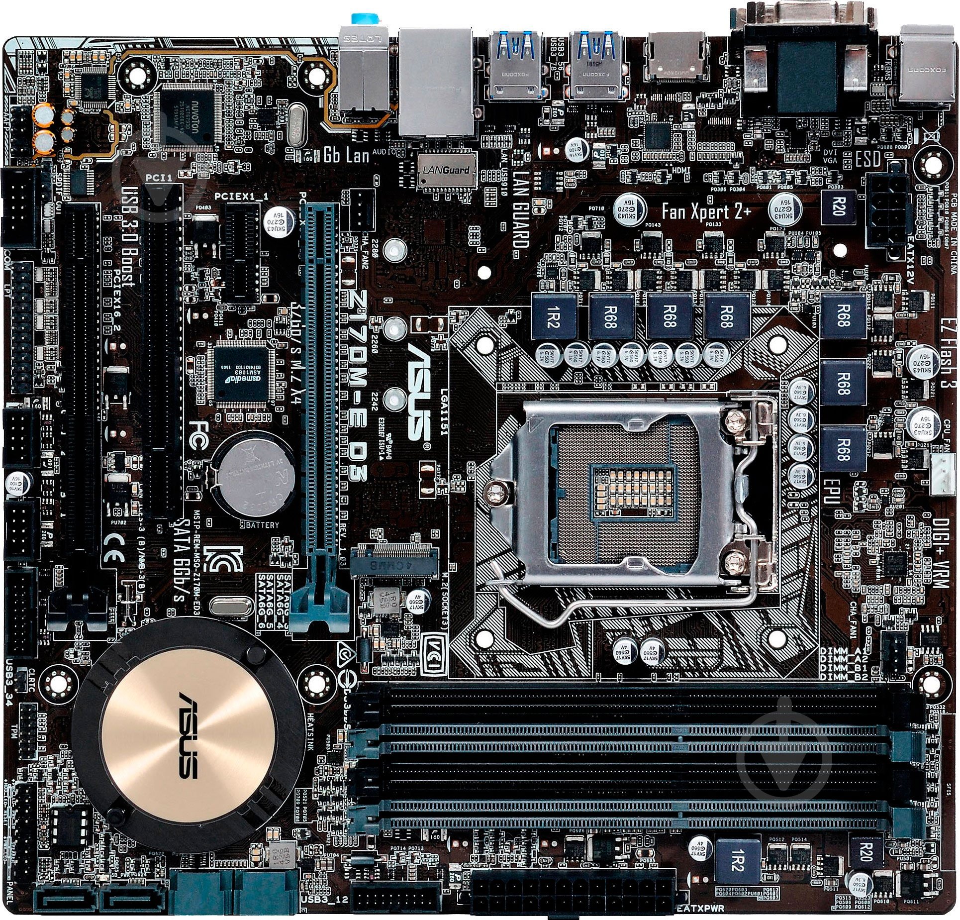 Материнская плата Asus Z170M-E_D3 (Socket 1151, Intel Z170, mirco ATX) - фото 1 Материнская плата Asus Z170M-E_D3 (Socket 1151, Intel Z170, mirco ATX) - фото 1