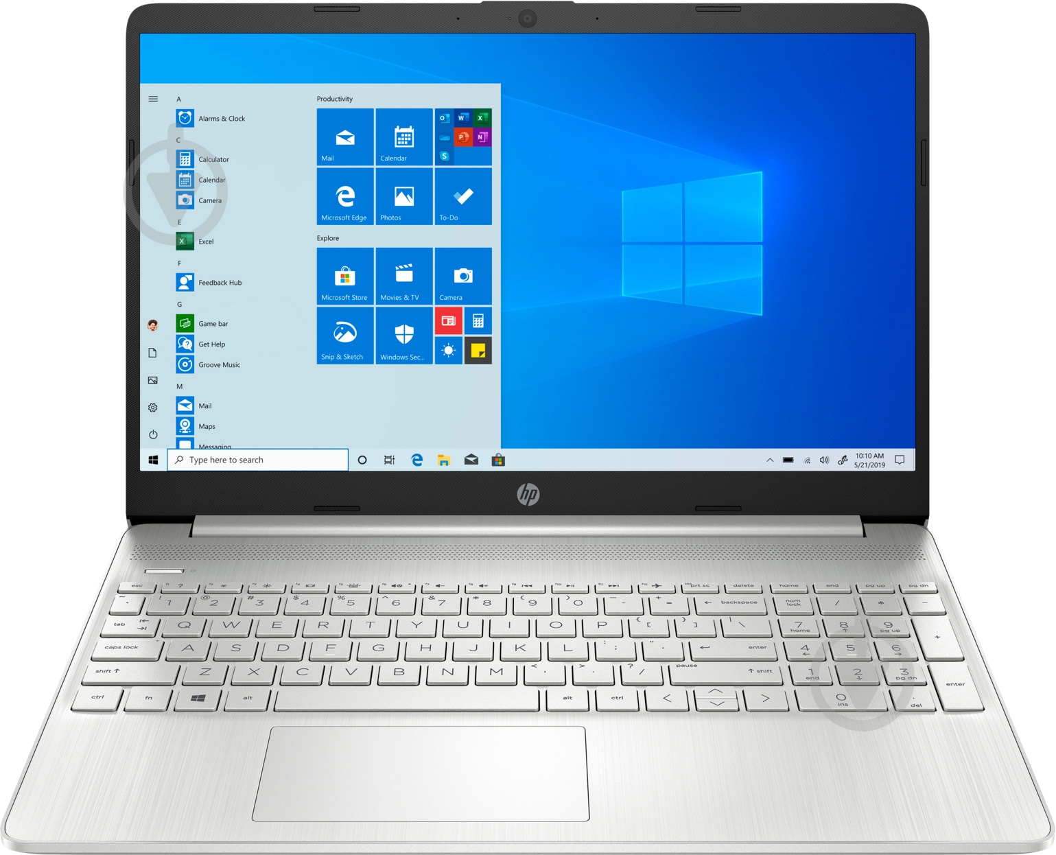 Ноутбук HP 15s-eq1029ua 15 (381H9EA) silver - фото 1