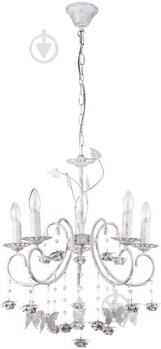 Люстра подвесная LuminArte Princes 5x60 Вт E14 белый Princes-CL60E14*5WH - фото 1 Люстра подвесная LuminArte Princes 5x60 Вт E14 белый Princes-CL60E14*5WH - фото 1