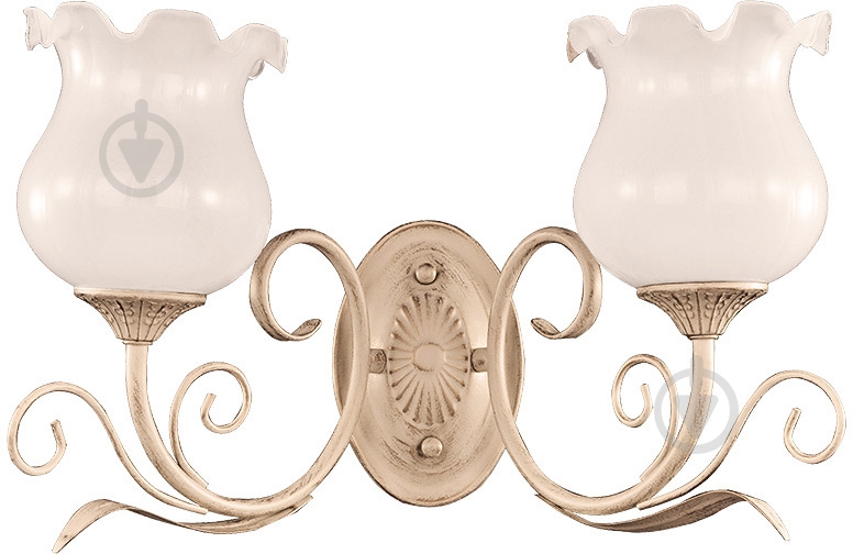 Бра LuminArte Velis 2x60 Вт E27 бежевый Velis-WL60E27*2BG - фото 1