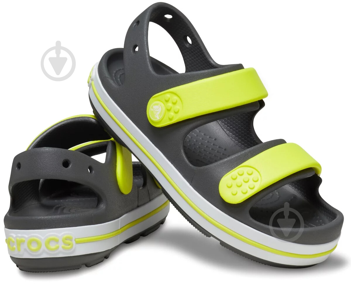 Сандалии Crocs Crocband Cruiser Sandal T SG/Ac 209424-1NJ р.22/23 серый - фото 3