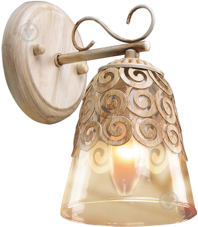 Бра LuminArte Viki 1x60 Вт E14 бежевый Viki-WL60E14*1WH - фото 1