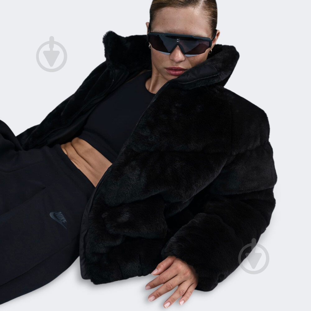 Куртка женская зимняя Nike NSSYNFL NK WPFR OS FUR JKT FV8005-010 р.S черная - фото 6 Куртка женская зимняя Nike NSSYNFL NK WPFR OS FUR JKT FV8005-010 р.S черная - фото 6