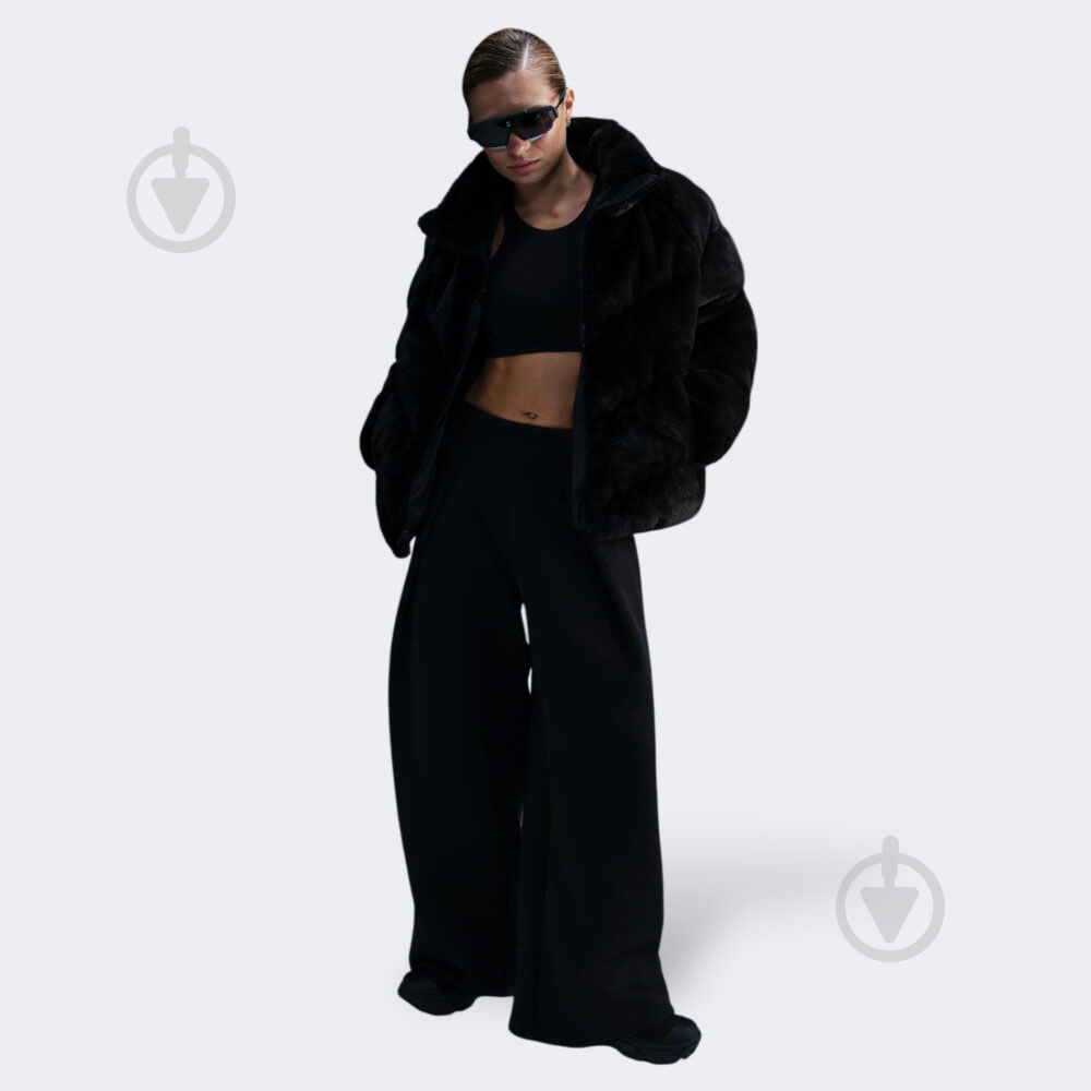 Куртка женская зимняя Nike NSSYNFL NK WPFR OS FUR JKT FV8005-010 р.XS черная - фото 4