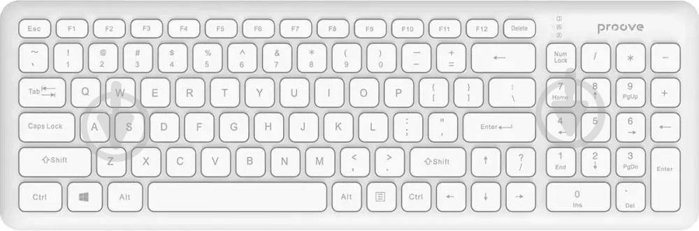 Клавиатура беспроводная Proove Classic Code (KBCD00003002) white - фото 1