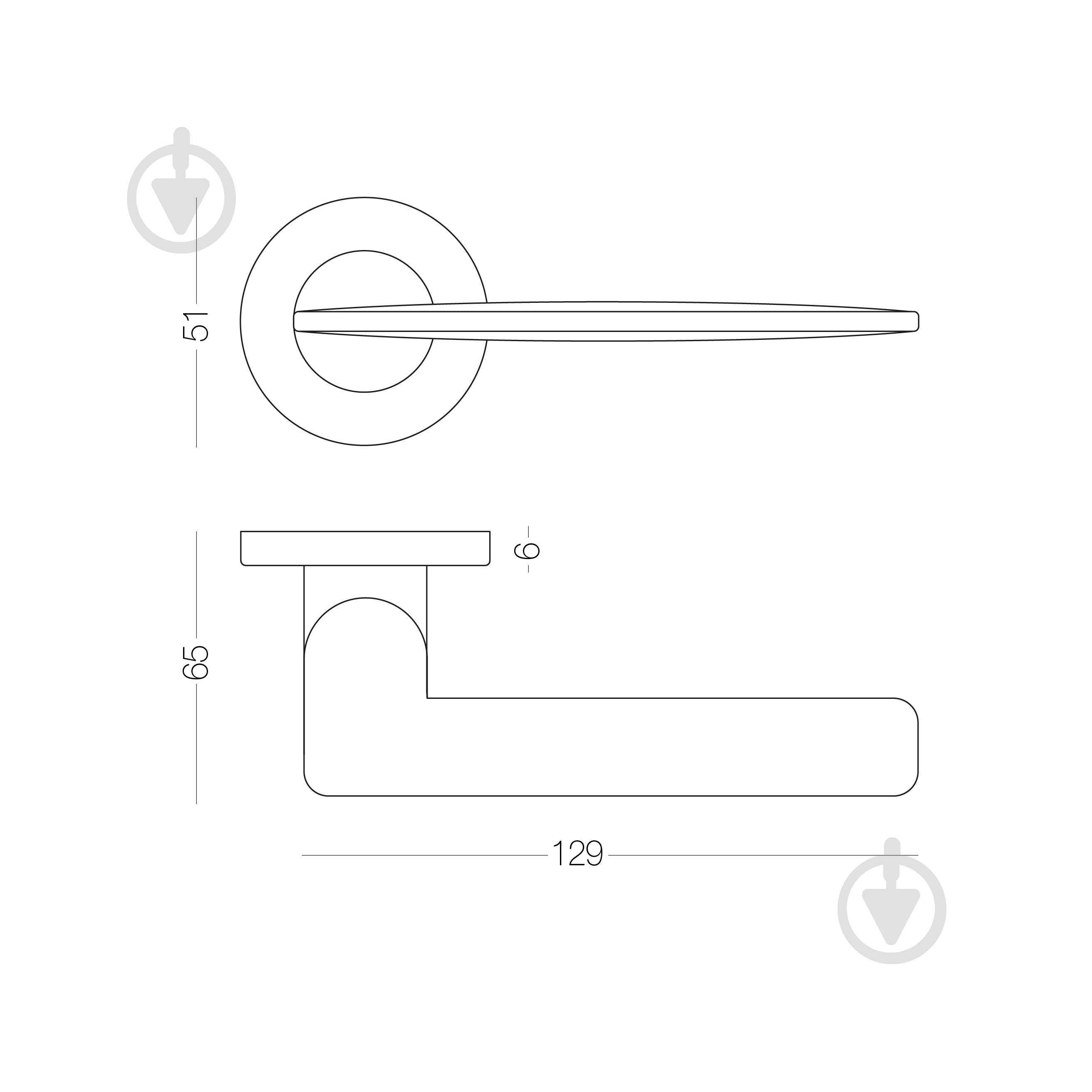 Ручка на розетке MVM Z-1808 MN сатин никель - фото 3 Ручка на розетке MVM Z-1808 MN сатин никель - фото 3