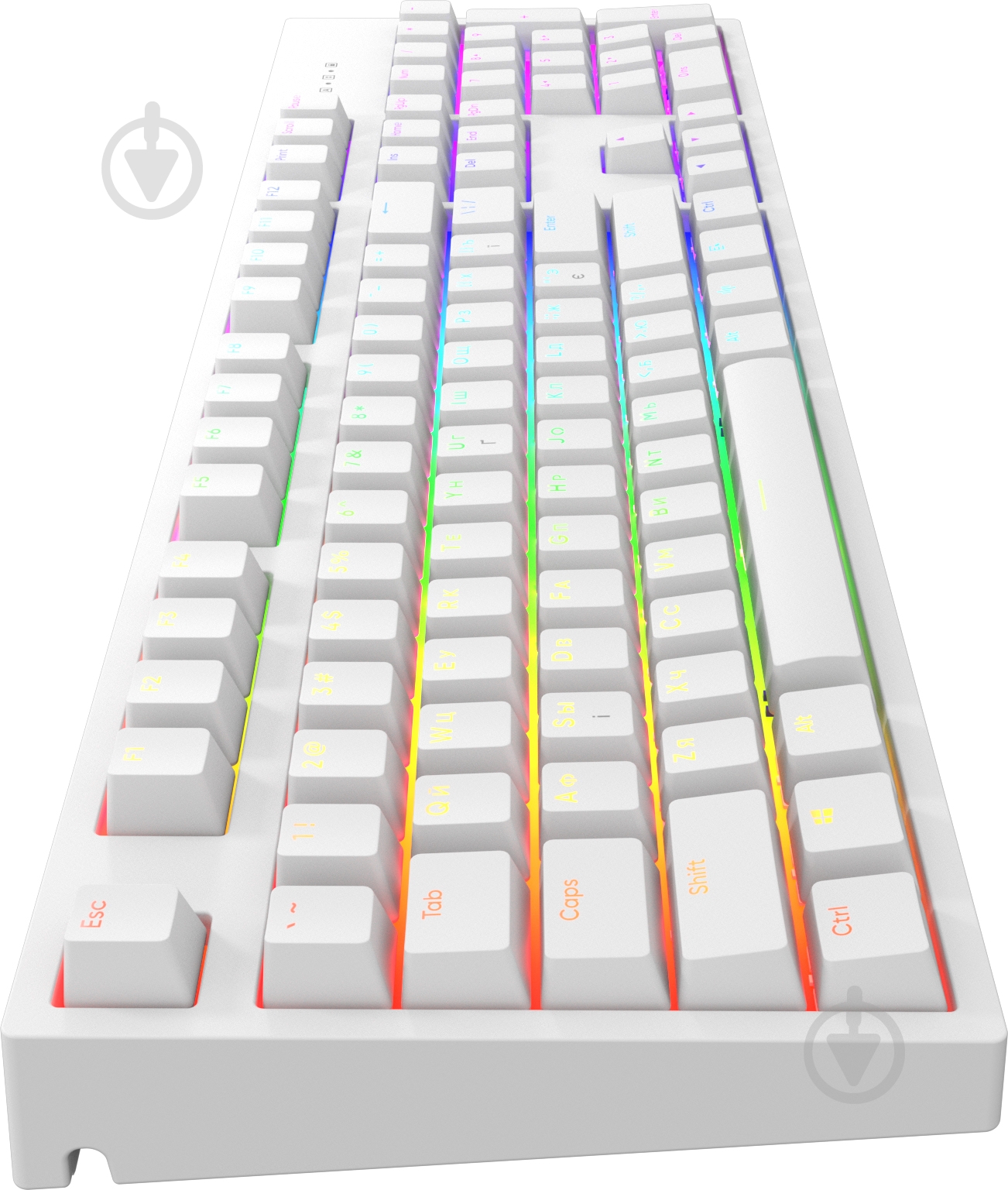 Клавіатура ігрова Dark Project One KD104A White PBT Gateron Mechanical Yellow (DPO-KD-104A-100100-GYL) - фото 3