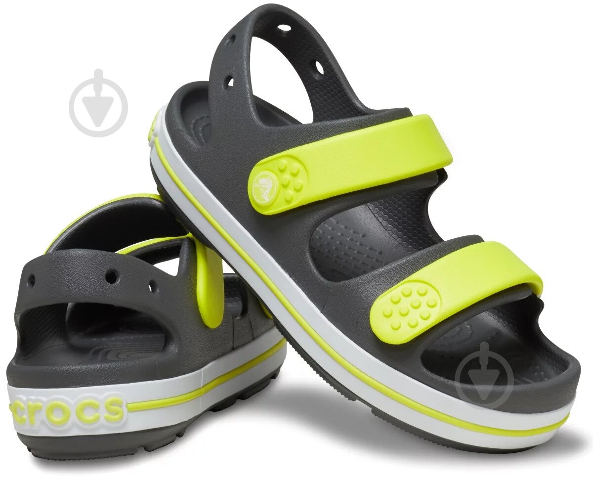 Сандалии Crocs Crocband Cruiser Sandal T SG/Ac 209424-1NJ р.27/28 серый - фото 3
