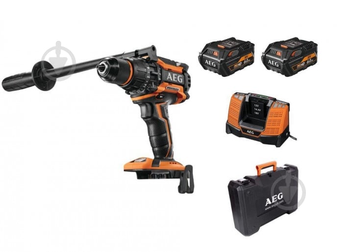 Шуруповерт ударний акумуляторний AEG BSB18BL LI-602C 4935464100 - фото 2 Шуруповерт ударний акумуляторний AEG BSB18BL LI-602C 4935464100 - фото 2