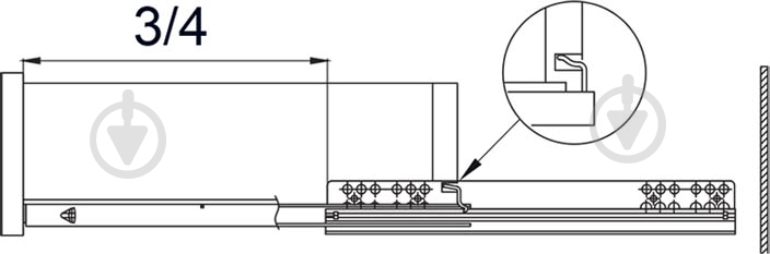 Направляющая Muller SC L-500 мм 25075 - фото 4
