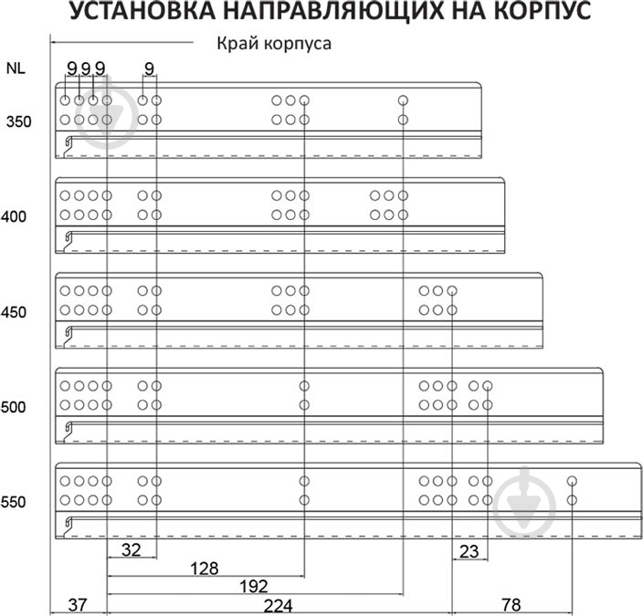 Направляющая Muller SC L-500 мм 25075 - фото 7