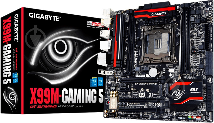Материнская плата Gigabyte GA-X99M-Gaming_5 (Socket 2011-3, Intel X99, mirco ATX) - фото 5
