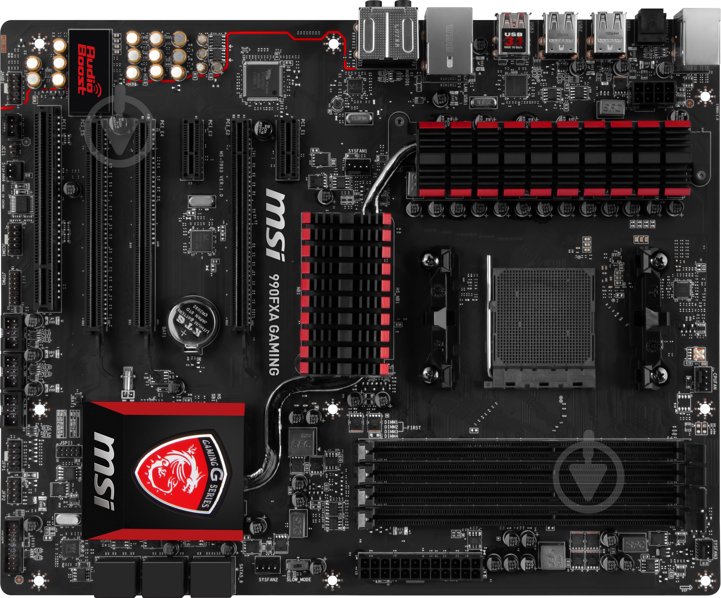 Материнська плата MSI 990FXA_GAMING (Socket AM3+, AMD 990FX, ATX) - фото 1 Материнська плата MSI 990FXA_GAMING (Socket AM3+, AMD 990FX, ATX) - фото 1
