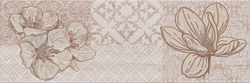 Декор Cersanit Marble room inserto patchwork 20x60 cм - фото 1