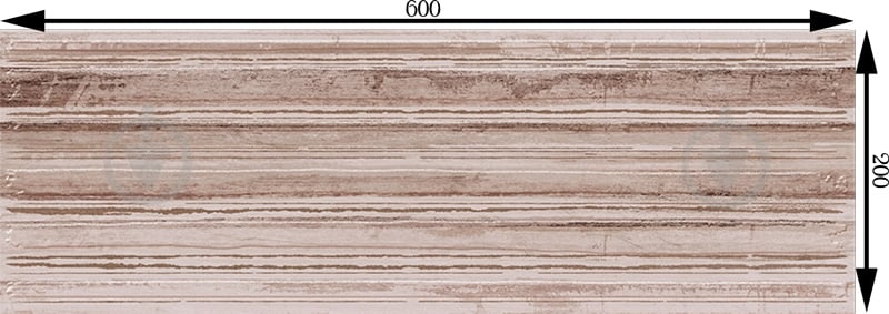 Декор Cersanit Marble room inserto lines 20x60 cм - фото 3
