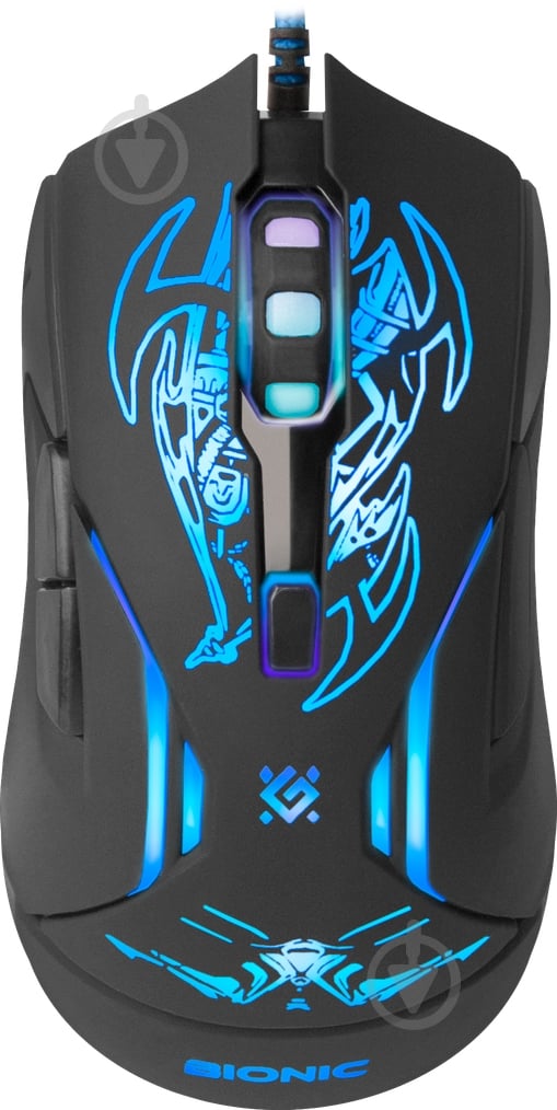 Миша Defender Bionic GM-250L + коврик black - фото 2