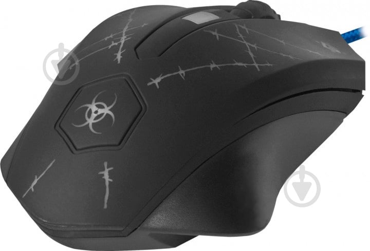 Мышка Defender Doom Forced GM-020L (+коврик) black - фото 3