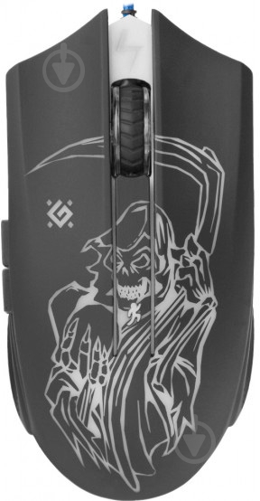 Мышка Defender Doom Ghost GM-190L (+коврик) black - фото 1