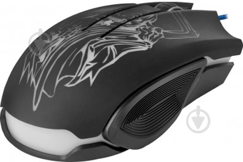 Мышка Defender Doom Ghost GM-190L (+коврик) black - фото 4