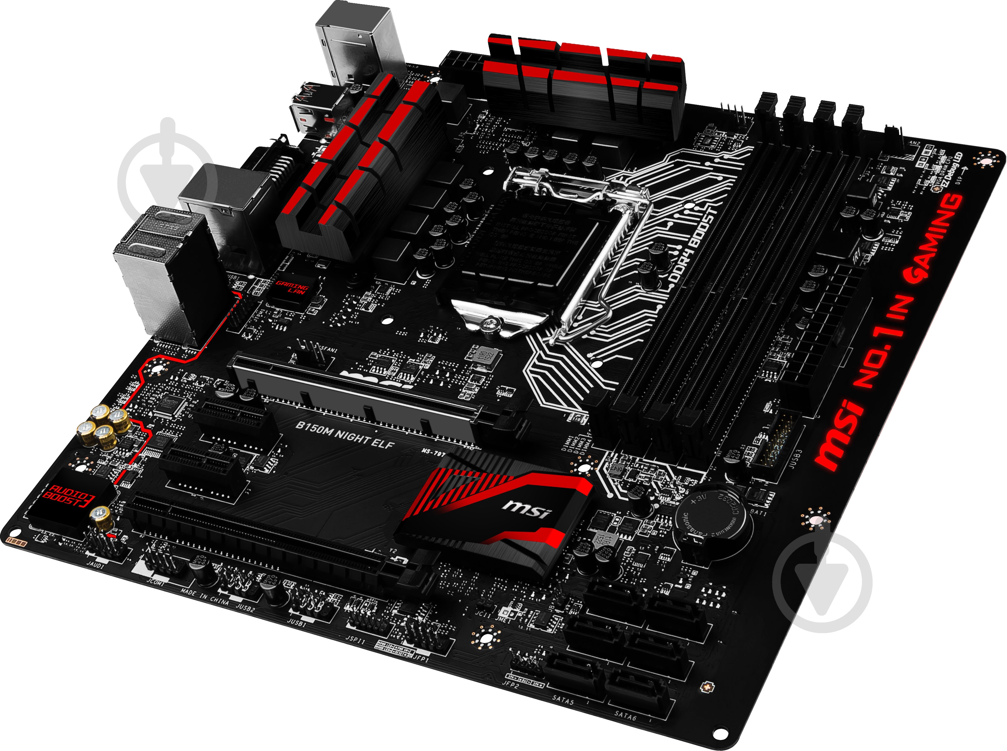 Материнская плата MSI B150M_NIGHT_ELF (Socket 1151, Intel B150, mirco ATX) - фото 3