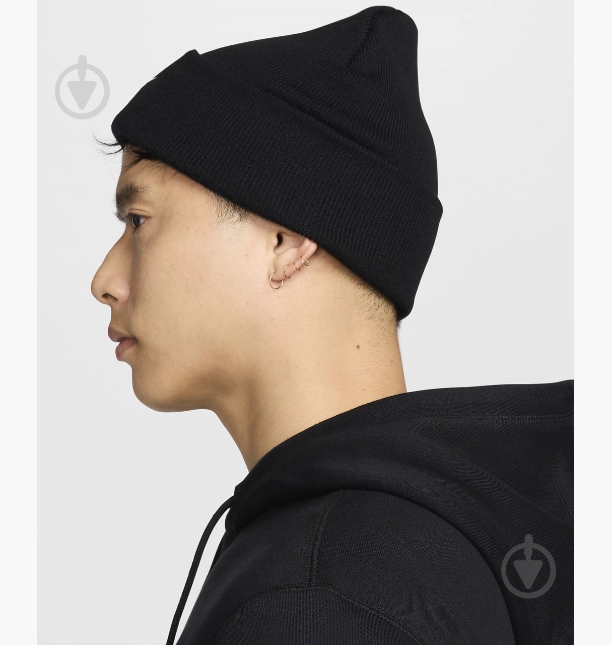 Шапка Nike U NK PEAK BEANIE TC SWSH F24 L HF0187-010 р.os черный - фото 3