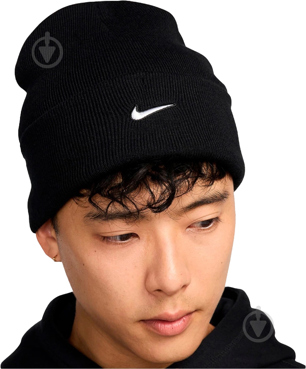 Шапка Nike U NK PEAK BEANIE TC SWSH F24 L HF0187-010 р.os черный - фото 1