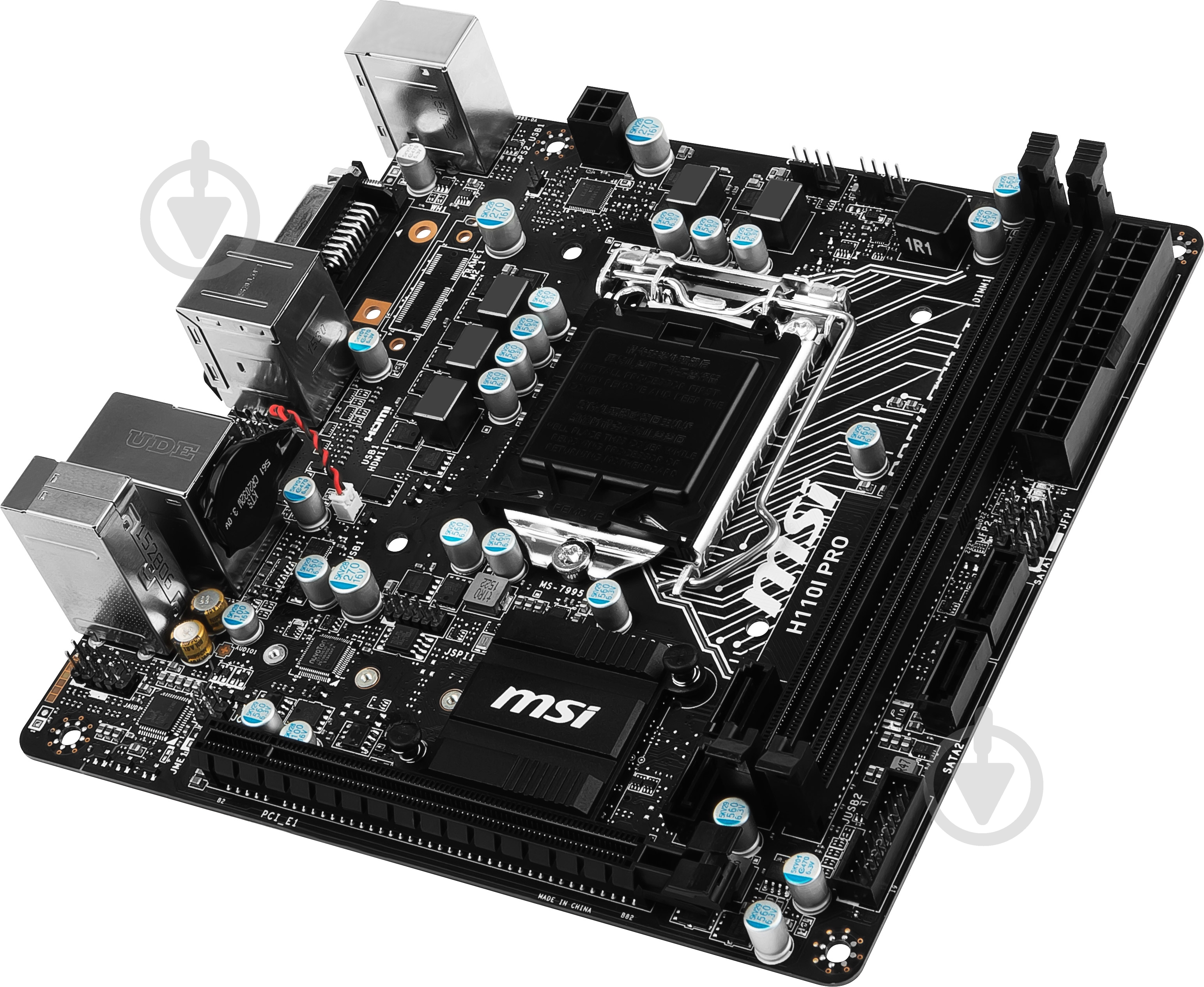 Материнская плата MSI H110I_PRO (Socket 1151, Intel H110, mini ITX) - фото 3 Материнская плата MSI H110I_PRO (Socket 1151, Intel H110, mini ITX) - фото 3