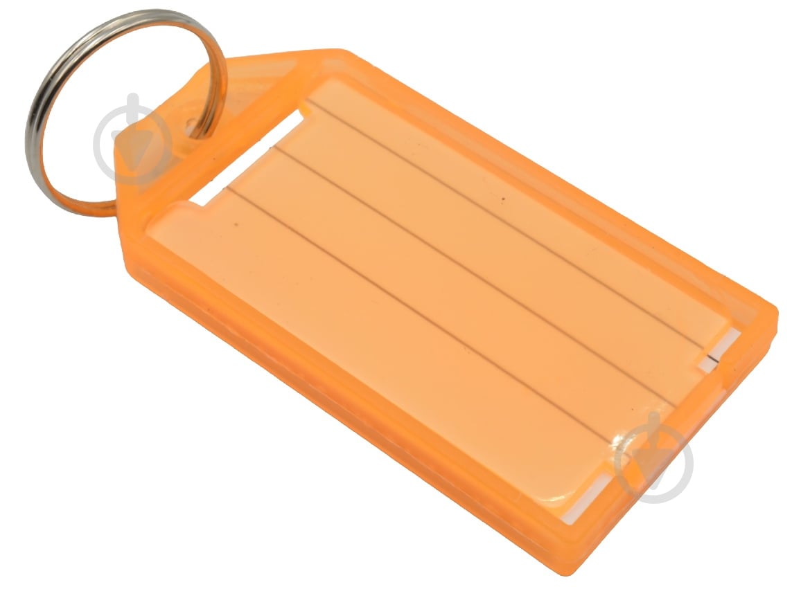 Брелок для ключів пластиковий з написом (в асортименті) KT-1202 - фото 1