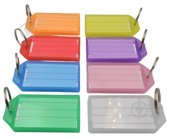 Брелок для ключів пластиковий з написом (в асортименті) KT-1202 - фото 2