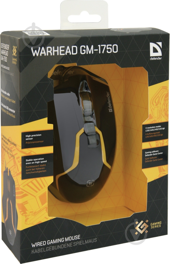 Мышка Defender Warhead GM-1750 black - фото 7 Мышка Defender Warhead GM-1750 black - фото 7