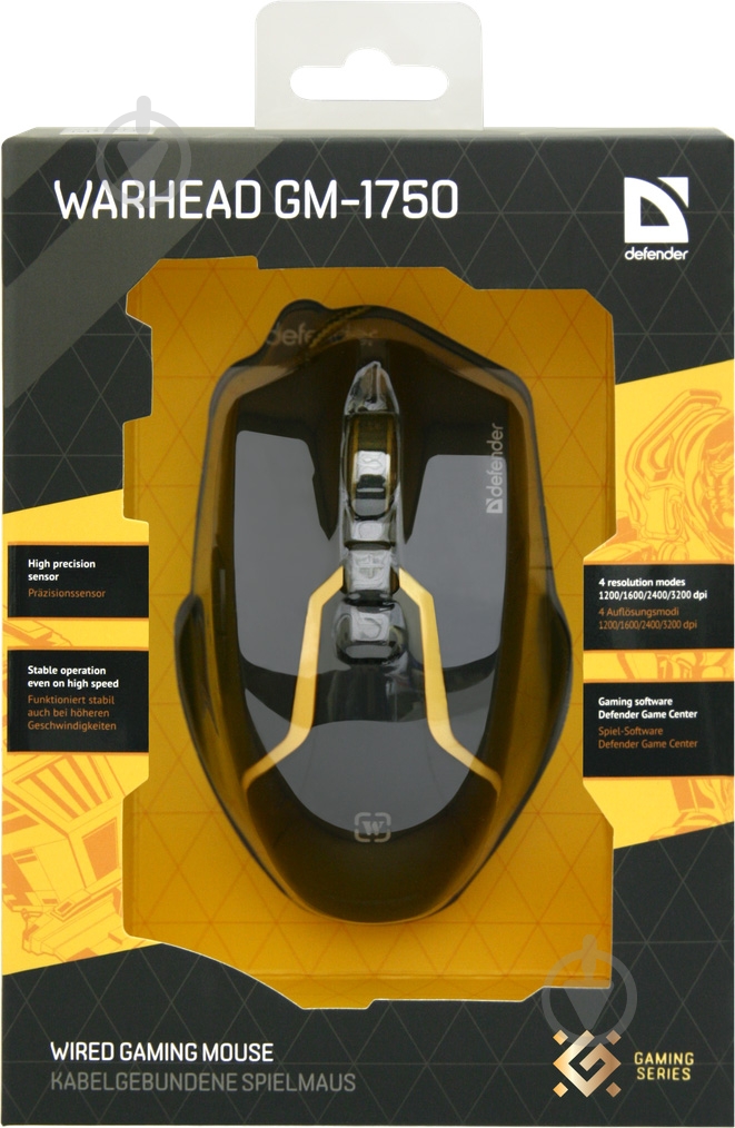 Мышка Defender Warhead GM-1750 black - фото 6 Мышка Defender Warhead GM-1750 black - фото 6