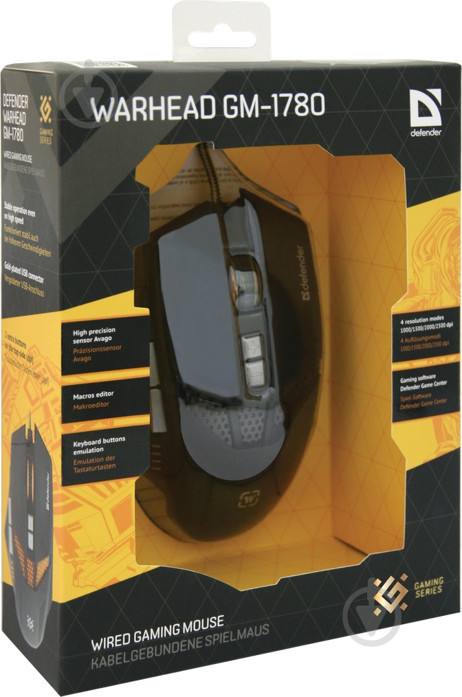 Мышка Defender Warhead GM-1780 black - фото 9 Мышка Defender Warhead GM-1780 black - фото 9