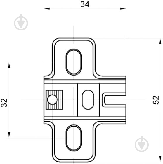 Петля накладная mini накладная Muller 97526 Muller - фото 4