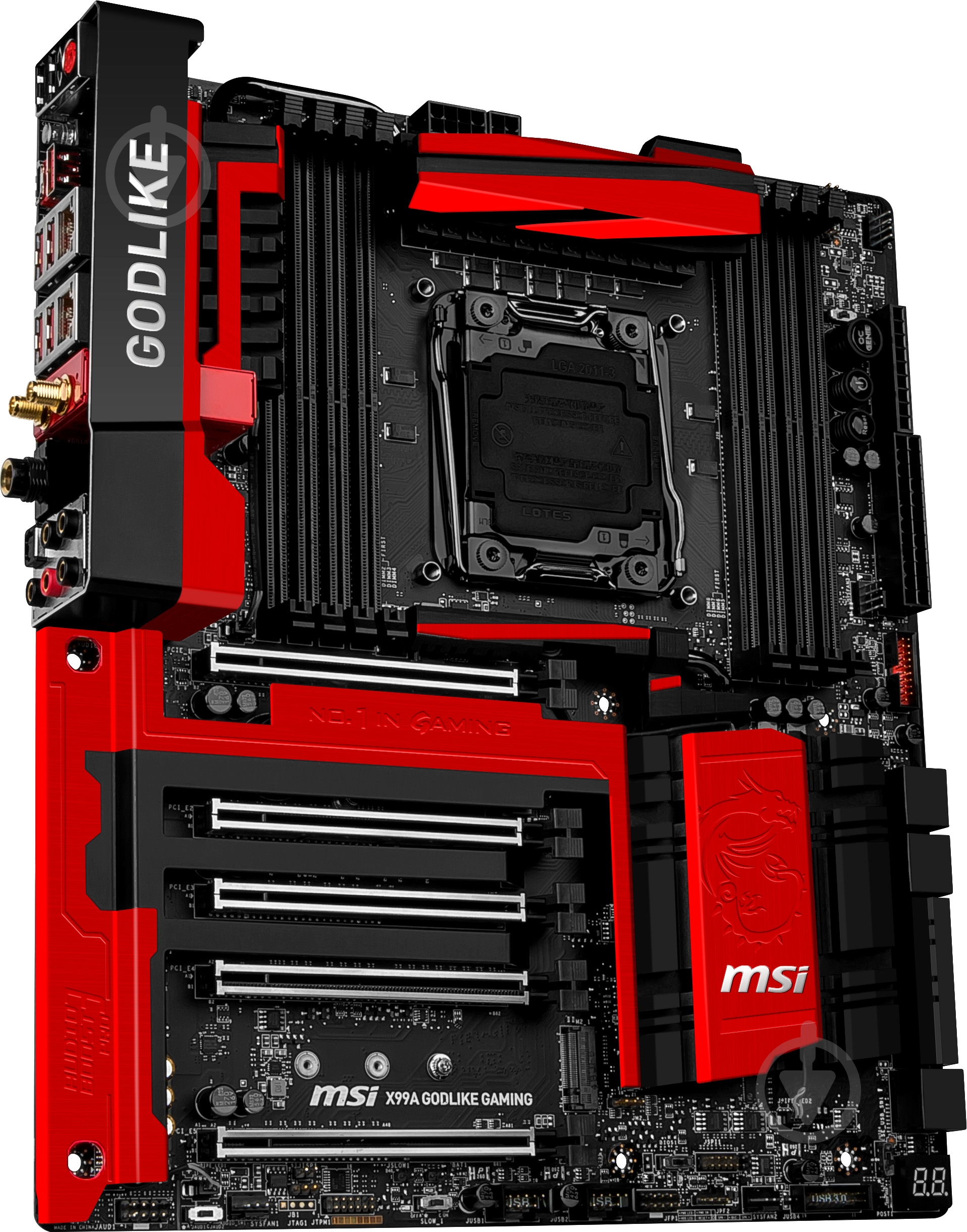 Материнская плата MSI X99A_GODLIKE_GAMING (Socket 2011-3, Intel X99, E-ATX) - фото 2 Материнская плата MSI X99A_GODLIKE_GAMING (Socket 2011-3, Intel X99, E-ATX) - фото 2