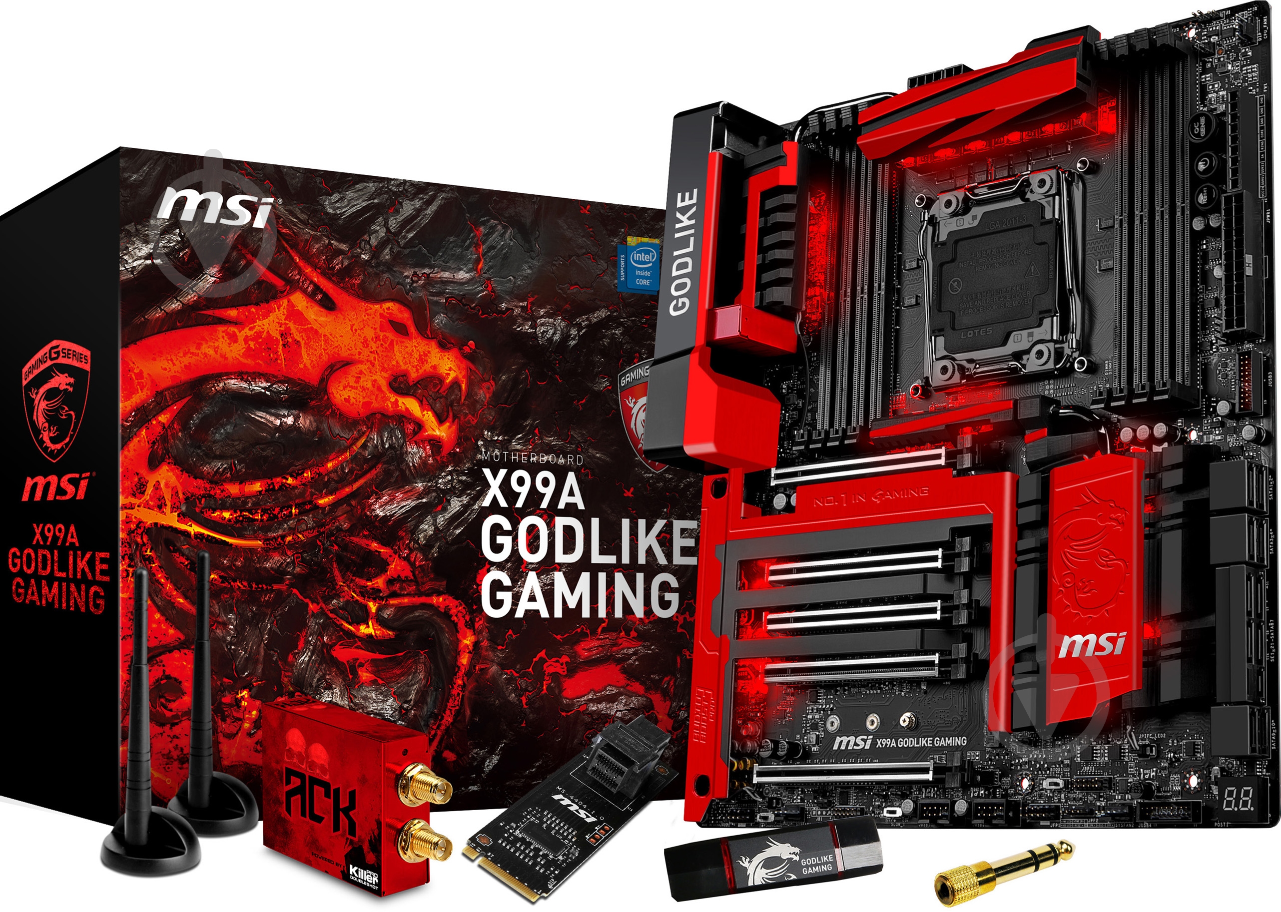 Материнская плата MSI X99A_GODLIKE_GAMING (Socket 2011-3, Intel X99, E-ATX) - фото 4 Материнская плата MSI X99A_GODLIKE_GAMING (Socket 2011-3, Intel X99, E-ATX) - фото 4